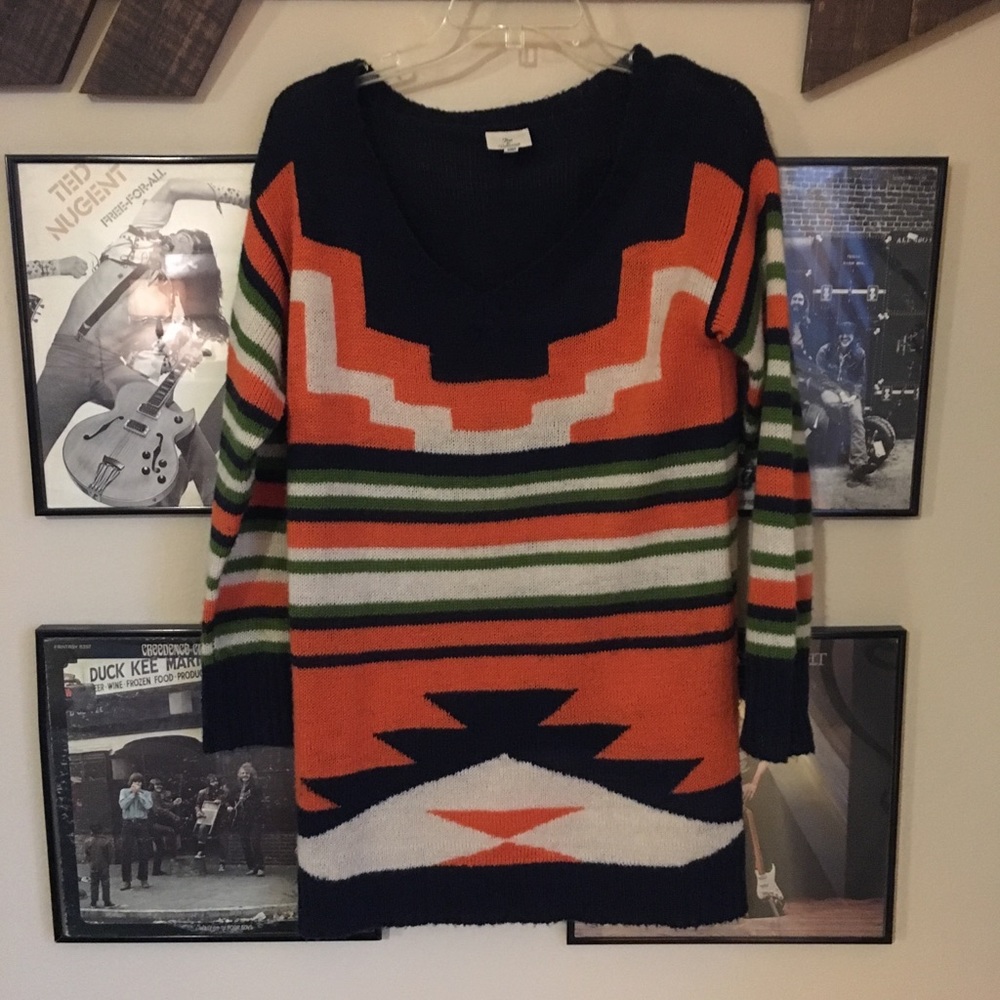 Long Aztec sweater
